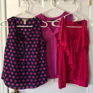 BR sleeveless blouse trio - pink (XS)